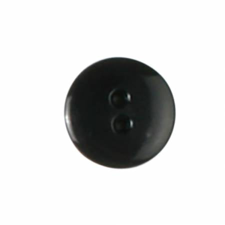 14mm Black Polyamide 2 Hole Button -- DB0366
