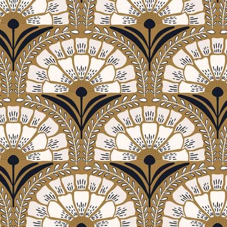 Gold/White Eliza Organic Cotton -- Grassroots by Amy MacCready --- Cloud 9