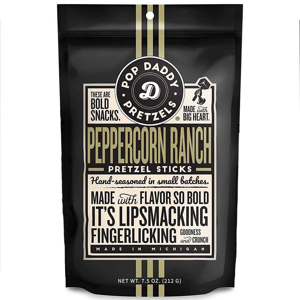 Pop Daddy Peppercorn Ranch Pretzel Sticks 7.5 OZ