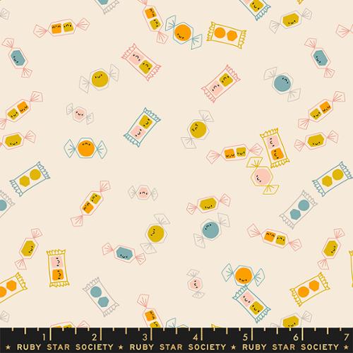 Tossed Candy in Natural -- Tiny Frights by Ruby Star Society for Moda Fabric