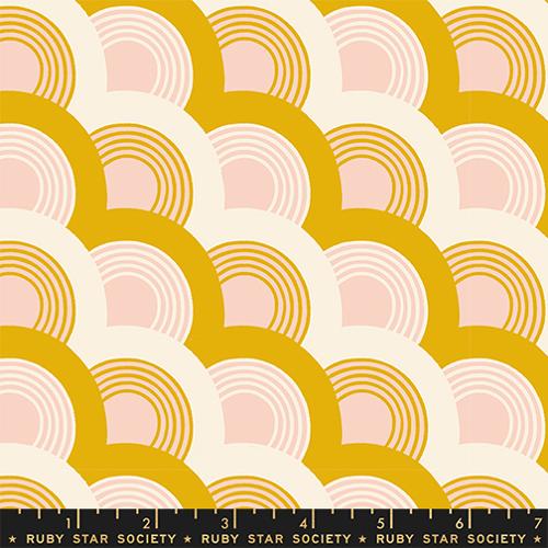 Nightlights in Goldenrod --- Flowerland by Melody Miller for Ruby Star Society -- Moda Fabric