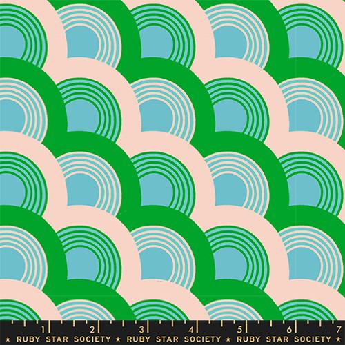 Nightlights in Turquoise --- Flowerland by Melody Miller for Ruby Star Society -- Moda Fabric