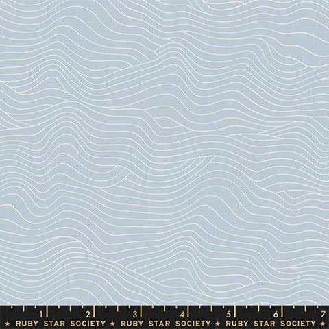 Wavelength in Water Blue ---  Water by Ruby Star Society -- Moda Fabric