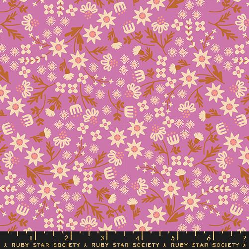 Inflorescence Florals in Heliotrope -- Favorite Flowers by Ruby Star Society -- Moda Fabric
