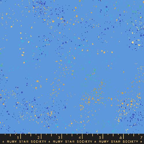 Speckled in Metallic Lindley Blue --Rashida Coleman Hale -- Ruby Star Society for Moda Fabrics