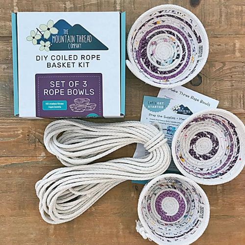 Coiled Rope Kit Rope Bowl Set -- THE MOUNTAIN THREAD COMPANY