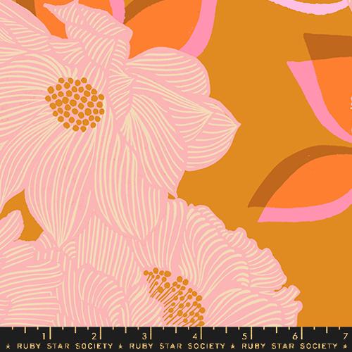 108" Favorite Flowers in Tumeric -- Ruby Star Society -- Moda Fabric