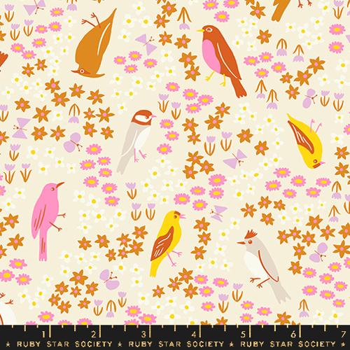 Spark Bird in Natural -- Bird Is The Word by Kim Kight -- Ruby Star Society -- Moda Fabrics