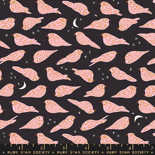 Whippoorwill in Soft Black -- Bird Is The Word by Kim Kight -- Ruby Star Society -- Moda Fabrics