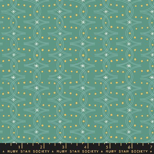 Endpaper Blenders Geometric in Watercress --- Endpaper by Jen Hewett for Ruby Star Society -- Moda Fabric