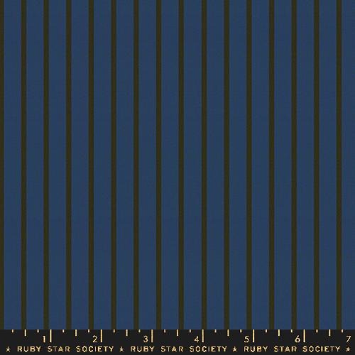 Apron Stripe in Navy -- Warp Weft Ooh Lucky by Alexia Abegg for Ruby Star Society -- Moda Fabrics