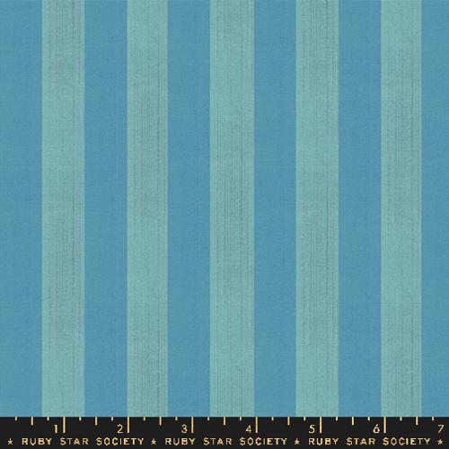 Clothesline Stripe in Turquoise -- Warp Weft Ooh Lucky by Alexia Abegg for Ruby Star Society -- Moda Fabrics