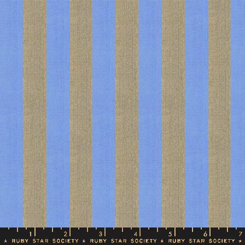 Clothesline Stripe in Lucky Golden -- Warp Weft Ooh Lucky by Alexia Abegg for Ruby Star Society -- Moda Fabrics
