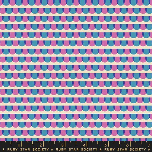 Roof Tiles in Vintage Blue --- Animal Animal by Ruby Star Society -- Moda Fabrics