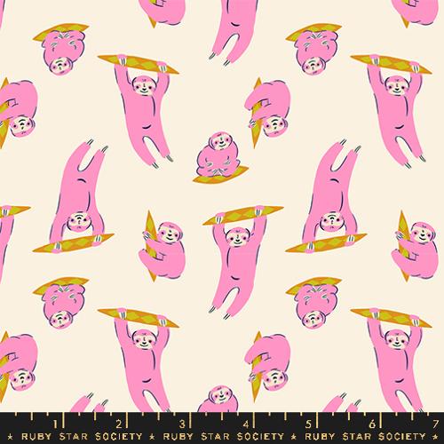 Sloth in Natural --- Animal Animal by Ruby Star Society -- Moda Fabrics