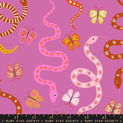 Garden Snake in Heliotrope -- Ooh Lucky Lucky by Alexia Abegg for Ruby Star Society -- Moda Fabrics