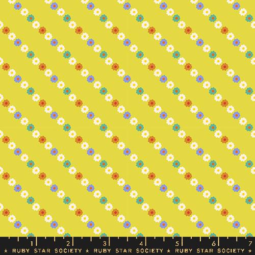 Garland Stripes in Citron -- Ooh Lucky Lucky by Alexia Abegg for Ruby Star Society -- Moda Fabrics
