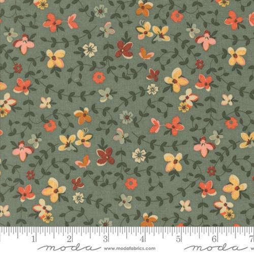 Gather Florals in Eucalyptus -- Acorn Hollow by Basic Grey -- Moda Fabrics