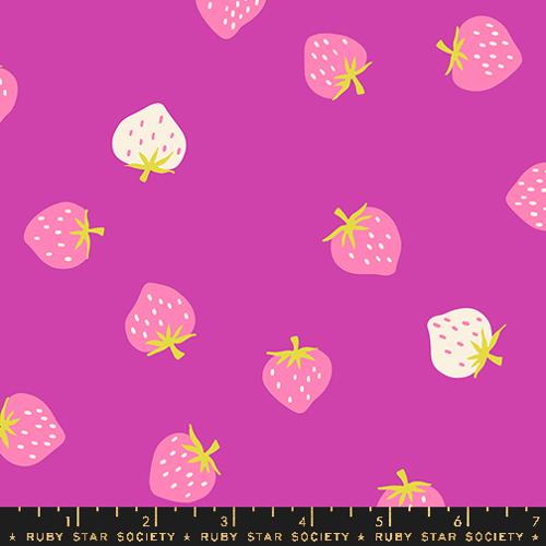 Strawberry Toss in Berry -- Strawberry by Kim Kight -- Moda Fabrics
