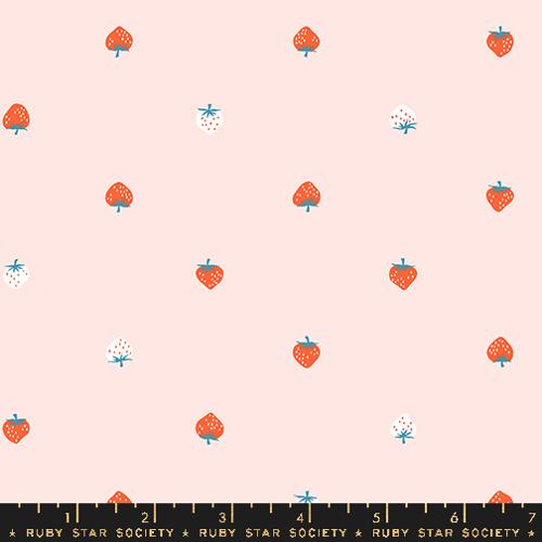 Strawberry Lawn Pale Pink -- Strawberry by Kim Kight -- Moda Fabrics