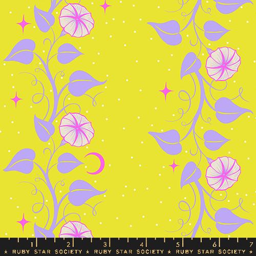 Moon Vines Florals in Citron -- Glow Garden by Sarah Watts -- Moda Fabrics