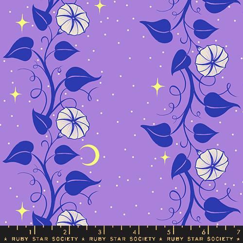 Moon Vines Florals in Amethyst -- Glow Garden by Sarah Watts -- Moda Fabrics