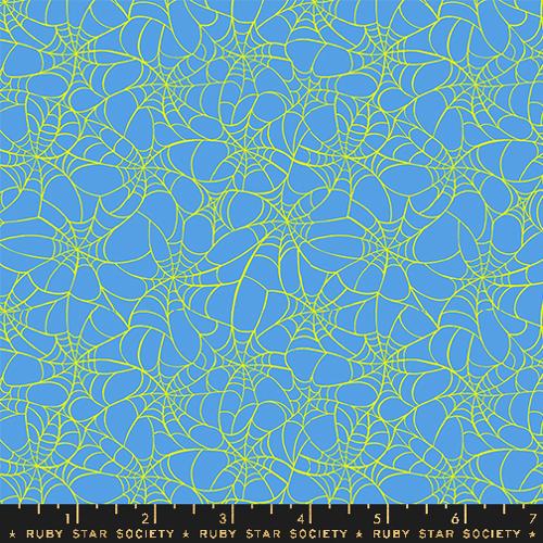Tangled Web in Lindley Blue -- Glow Garden by Sarah Watts -- Moda Fabrics