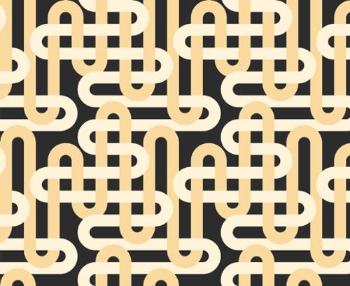 Woven Geometrics in Nightfall -- Groove by Emily Van Hoff for Moda Fabrics
