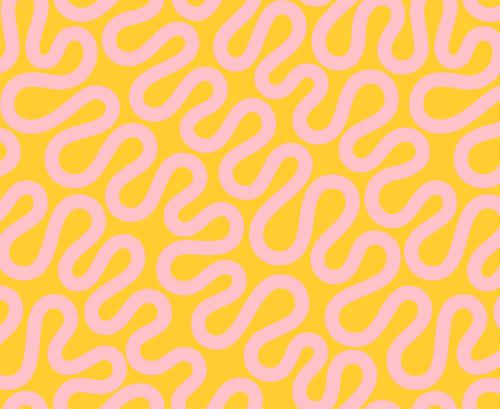 Unspooled Geometrics Swirls in Sunshine Glow -- Groove by Emily Van Hoff for Moda Fabrics