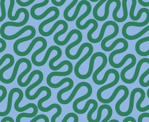 Unspooled Geometrics Swirls in Spring -- Groove by Emily Van Hoff for Moda Fabrics