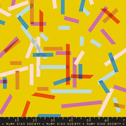 Washi Novelty Tape in Goldenrod -- Washi Plus by Rashida Coleman Hale -- Ruby Star Society -- Moda Fabric