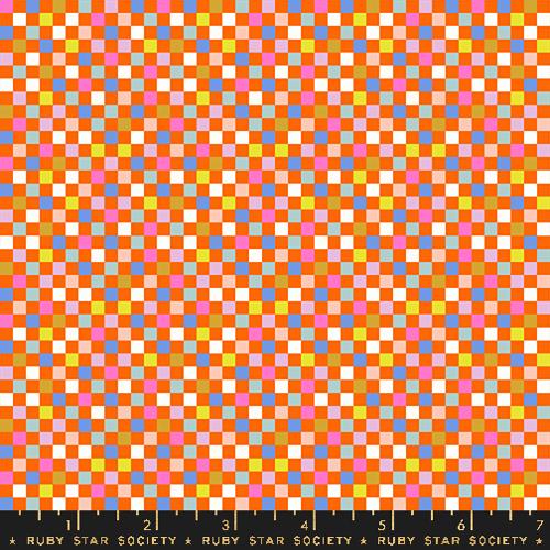 Checkmate Checks and Plaids in Goldfish -- Washi Plus by Rashida Coleman Hale -- Ruby Star Society -- Moda Fabric