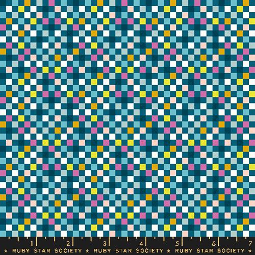 Checkmate Checks and Plaids in Teal -- Washi Plus by Rashida Coleman Hale -- Ruby Star Society -- Moda Fabric