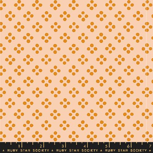Pixie Dots in Creamsicle -- Geometry by Ruby Star Society -- Moda Fabric