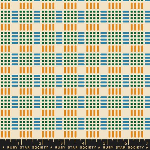 Waffle Checks in Jade-- Geometry by Ruby Star Society -- Moda Fabric