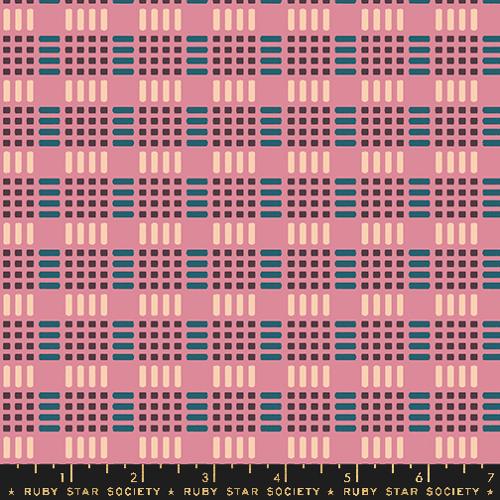 Waffle Checks in Plum -- Geometry by Ruby Star Society -- Moda Fabric