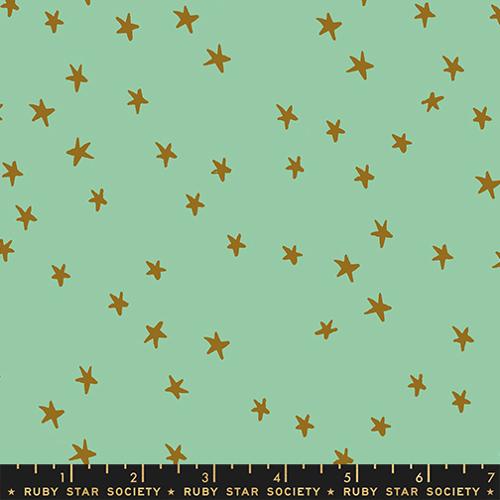 Starry New Moss -- Starry by Alexia Abegg for Ruby Star Society -- Moda Fabric