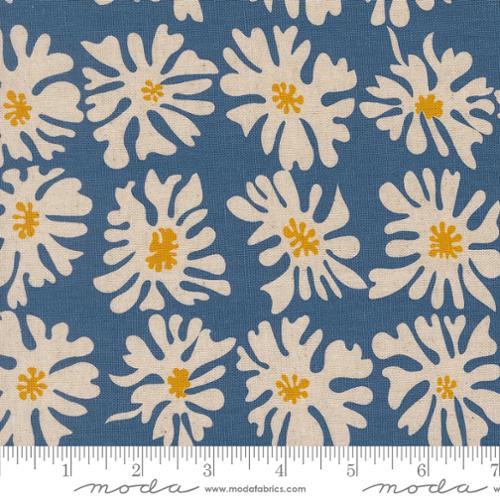 Bloom Florals Mochi Linen Canvas - Urban Whisper by Zen Chic -- Moda Fabrics