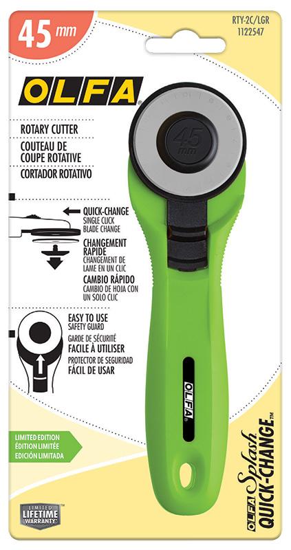Olfa Splash Rotary Cutter in Lime Green