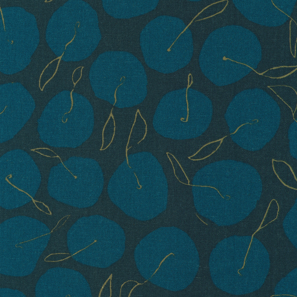 Apples in Navy -- Orchard Run by Anna Graham of Noodlehead --- Robert Kaufman Fabrics