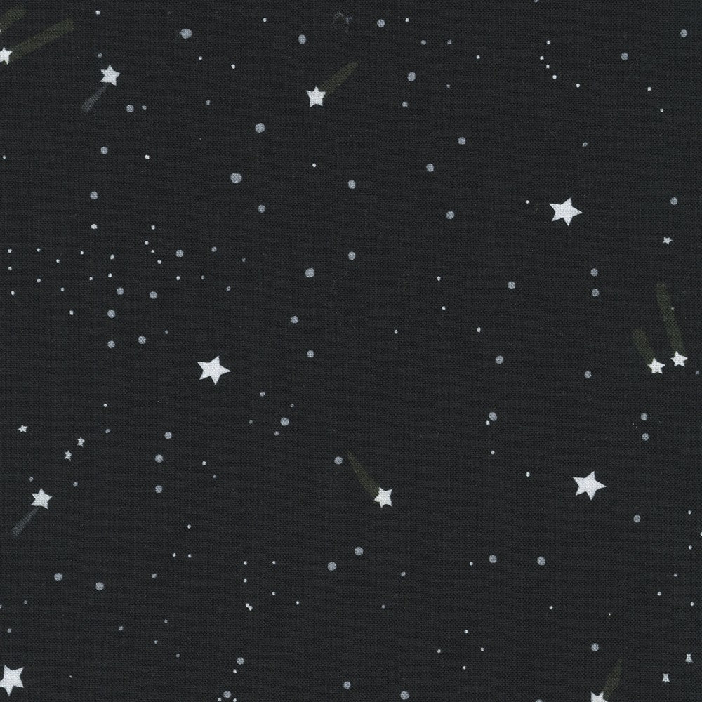 BLACK by Carla Daly from Space Adventure --- Robert Kaufman Fabrics