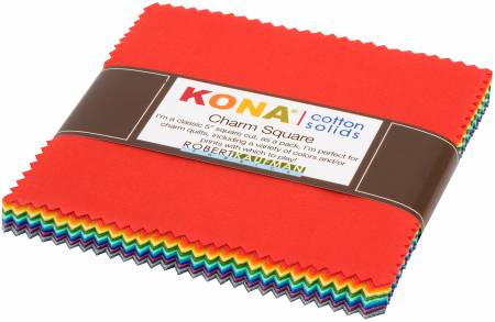 5in Squares Kona Cotton 2019 New Colors, 42pcs/bundle -- Robert Kaufman Fabrics