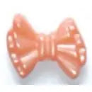 3/4" Pink Bow DB1610 -- Dill Buttons