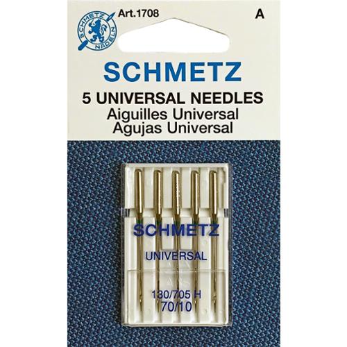Schmetz Universal Machine Needle 10/70 -- 5 pack