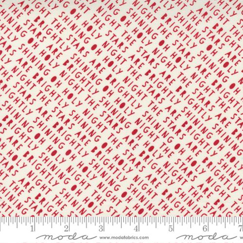 Oh Holy Night Carol Blender in Vanilla Red -- Redbarn Christmas by Sweetwear for Moda Fabrics