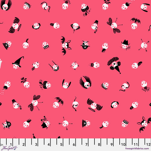 Dress Up - Pink || Pretty Creepy by Cori Dantini -- Free Spirit Fabrics