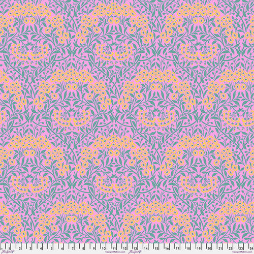 Michaelmas Daisy - Pink || Kaffe x Morris & Co -- Free Spirit Fabrics