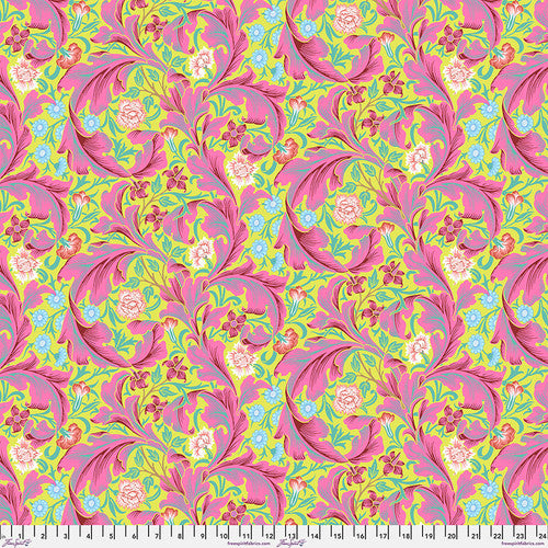 Leicester - Fuchsia | Kaffe x Morris & Co. -- Free Spirit Fabrics