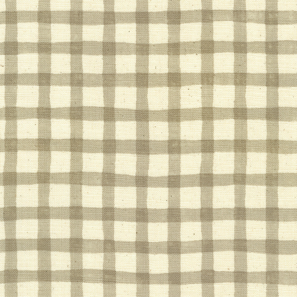 NATURAL Plaid by Sevenberry from Cotton Slub Prints-- Robert Kaufman
