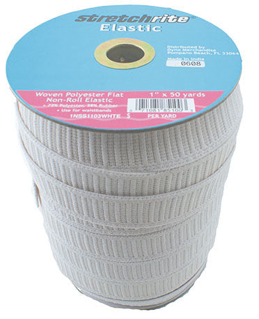 Flat Woven Non-Roll Elastic 1in -- StretchRite